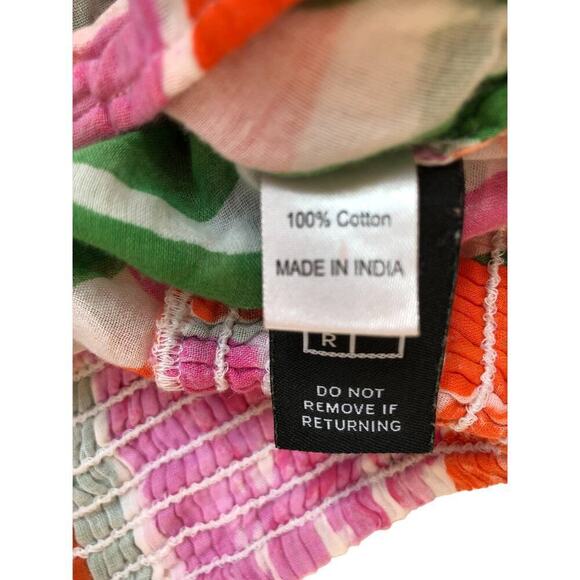 Banjanan Floral Aurora Top Short Sleeves V Neck XS - Picture 11 of 13